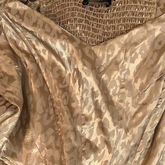 Milk & Honey Size Large Satin Cheetah Print Wired Bustier Top. New With Tags. - Picture 6 of 6